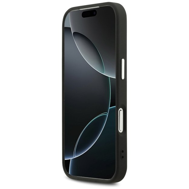 Guess Peony Hot Stamp Script MagSafe Case for iPhone 17 Pro - Black 4