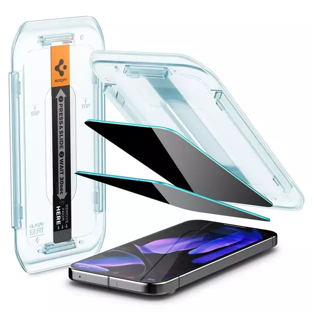 Spigen Glas.TR &quot Ez Fit&quot  Privacy HD 2-pack privacy glass for Google Pixel 9 / 9 Pro 6
