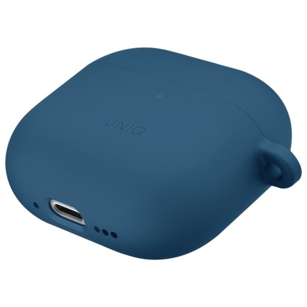 Uniq Nexo AirPods 4 + Ear Hooks Silicone case - blue 3