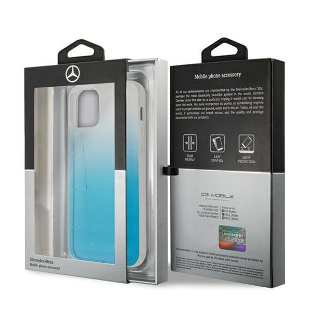 Mercedes MEHCP12LCLGBL iPhone 12 Pro Max 6,7  niebieski/blue hardcase Transparent Line 7