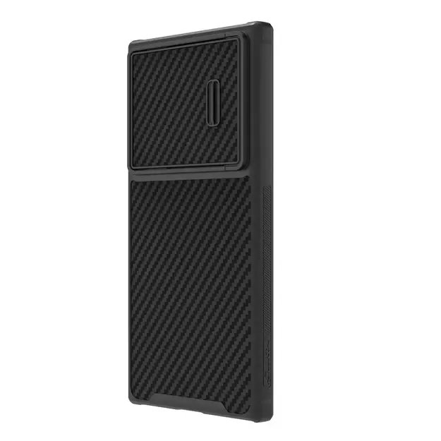 Nillkin Synthetic Fiber S Case for Samsung Galaxy S23 Ultra, camera cover, black 18