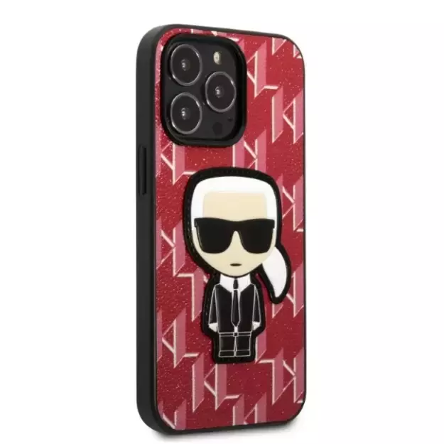 Karl Lagerfeld KLHCP13LPMNIKPI iPhone 13 Pro / 13 6.1&quot  hardcase red/red Monogram Ikonik Patch 10