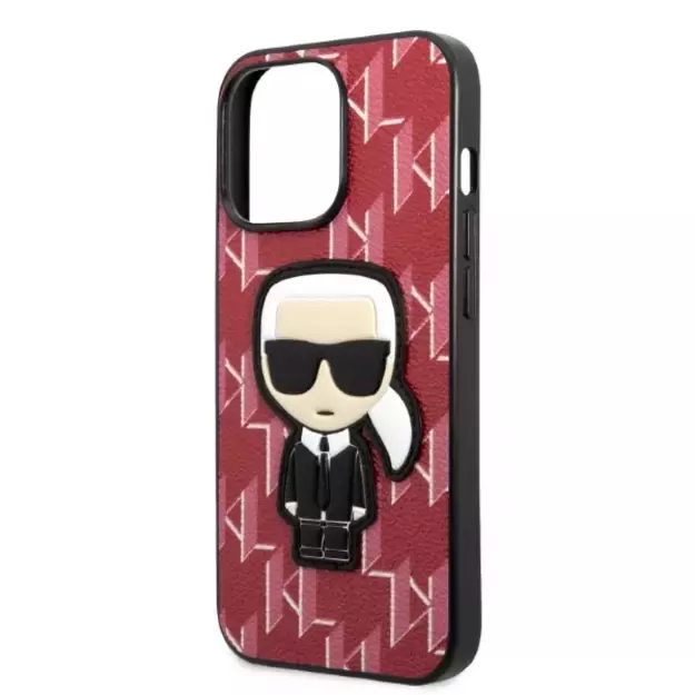 Karl Lagerfeld KLHCP13LPMNIKPI iPhone 13 Pro / 13 6.1&quot  hardcase red/red Monogram Ikonik Patch 12