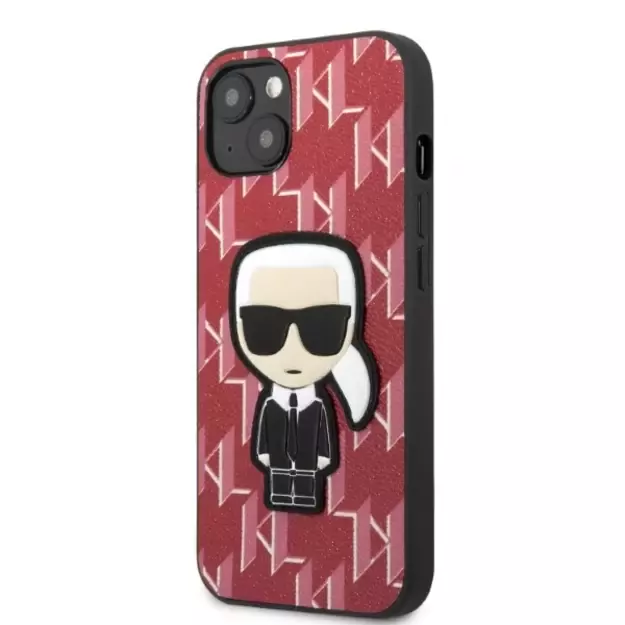 Karl Lagerfeld KLHCP13SPMNIKPI iPhone 13 mini 5.4&quot  hardcase red/red Monogram Ikonik Patch 1