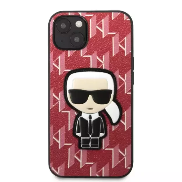Karl Lagerfeld KLHCP13SPMNIKPI iPhone 13 mini 5.4&quot  hardcase red/red Monogram Ikonik Patch 2