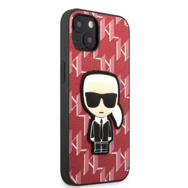 Karl Lagerfeld KLHCP13SPMNIKPI iPhone 13 mini 5.4&quot  hardcase red/red Monogram Ikonik Patch 3