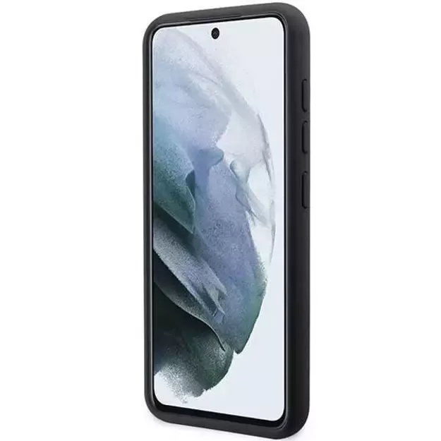 Guess GUHCS23MSLSMK S23+ S916 black/black hardcase Silicone Vintage Gold Logo 4