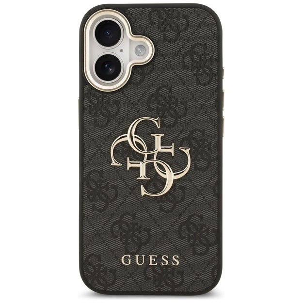 Guess 4G Big 4G Classic Logo Case for iPhone 17 - Black and Gold 2