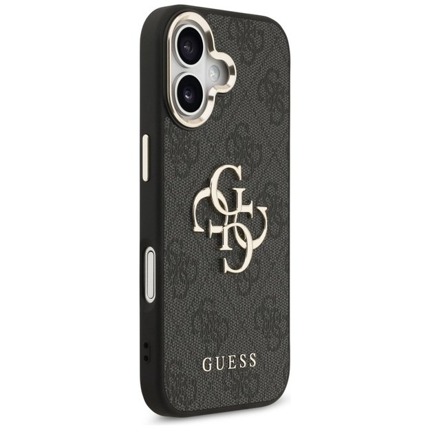 Guess 4G Big 4G Classic Logo Case for iPhone 17 - Black and Gold 3