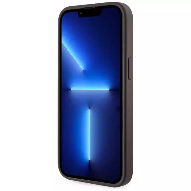 Guess 4G Stripes case with Magsafe wallet for iPhone 15 brown 7