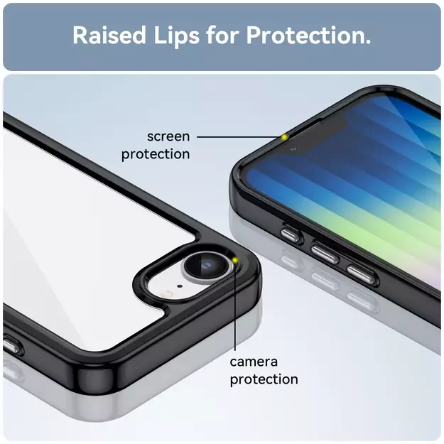 Outer Space Case for iPhone 16e Flexible Frame Cover - Black 3