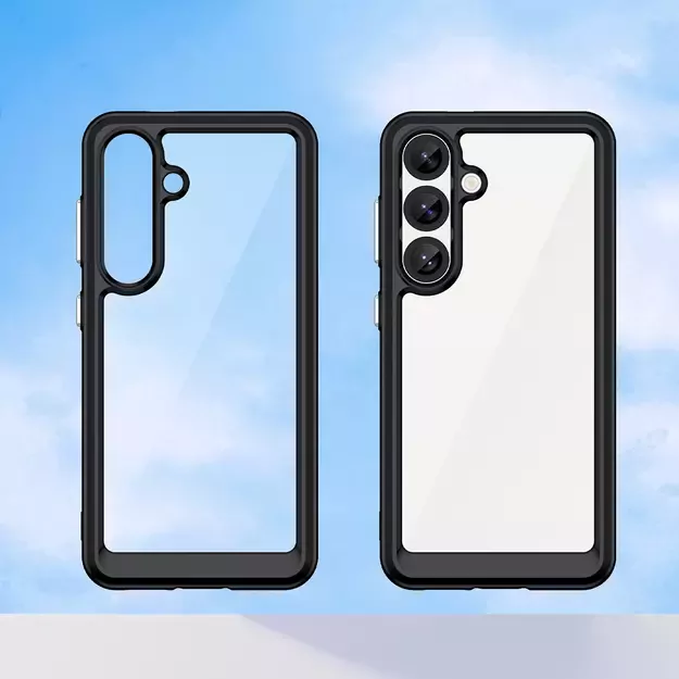 Outer Space Case for Samsung Galaxy S25 Edge Cover with Flexible Frame - Black 14