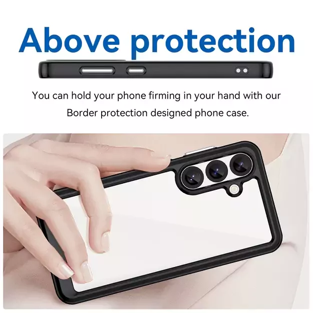 Outer Space Case for Samsung Galaxy S25 Edge Cover with Flexible Frame - Black 10
