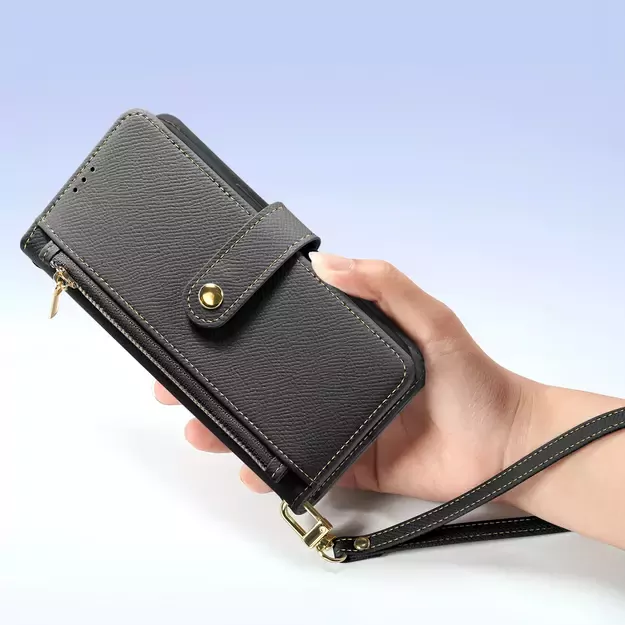 Dux Ducis Lawa Leather Case for iPhone 16 Pro Max - Black 10