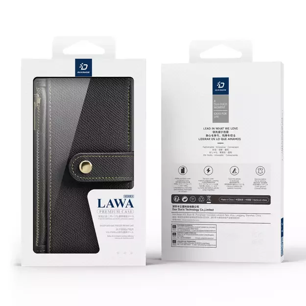 Dux Ducis Lawa Leather Case for iPhone 16 Pro Max - Black 11