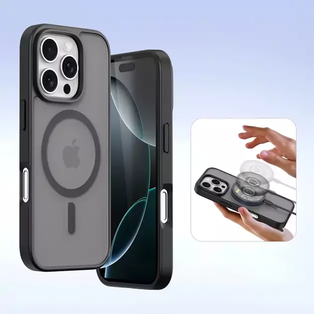 Dux Ducis Lawa Leather Case for iPhone 16 Pro Max - Black 5