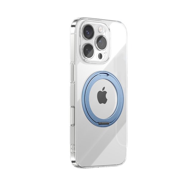 Joyroom JR-16JL6 Case for iPhone 16 Pro Max Ultra-Thin MagSafe Compatible with 360&deg; Ring Stand - Blue