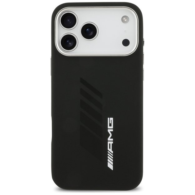 AMG Silicone Oversize Rhombs MagSafe Case for iPhone 17 Pro Max - Black 2