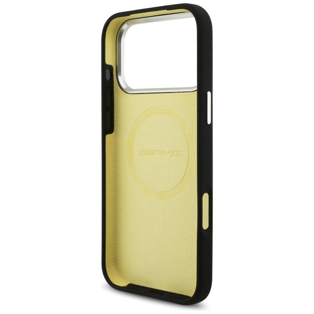 AMG Silicone Oversize Rhombs MagSafe Case for iPhone 17 Pro Max - Black 6