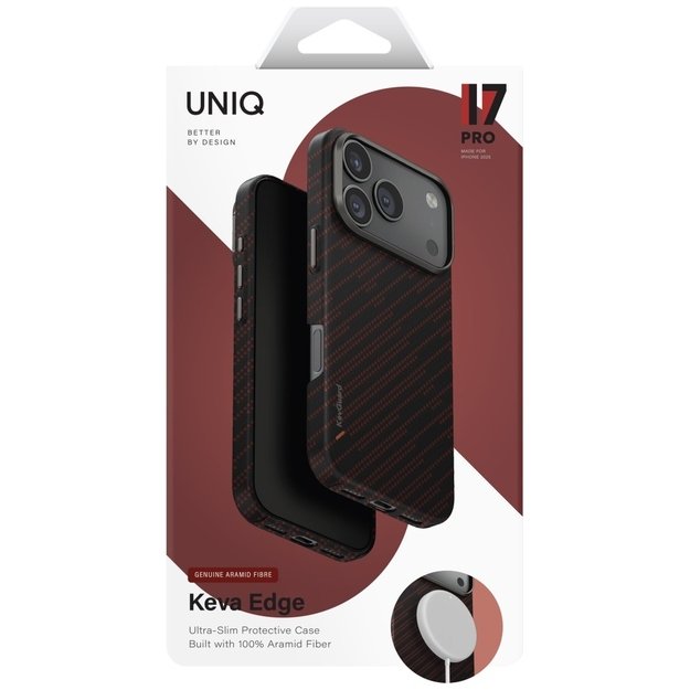 Uniq Keva EDGE Magclick Charging Case for iPhone 17 Pro - Orange 5