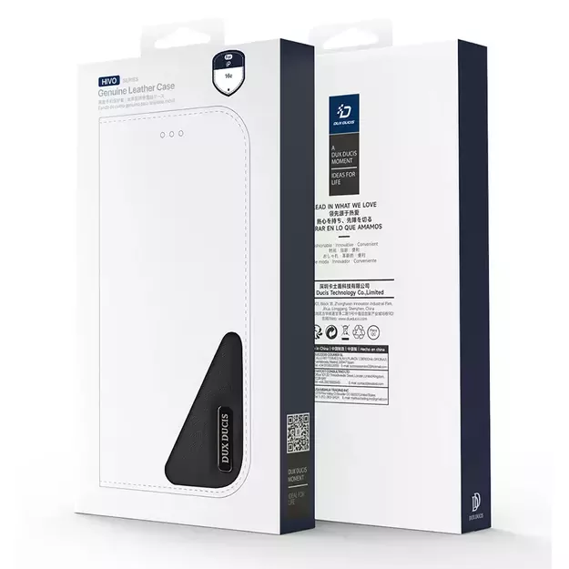 Dux Ducis Hivo iPhone 16e Case with Flip and RFID Protection - Black 18