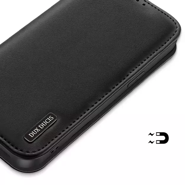 Dux Ducis Hivo iPhone 16e Case with Flip and RFID Protection - Black 21