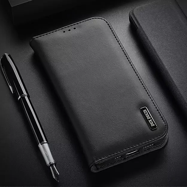 Dux Ducis Hivo iPhone 16e Case with Flip and RFID Protection - Black 27