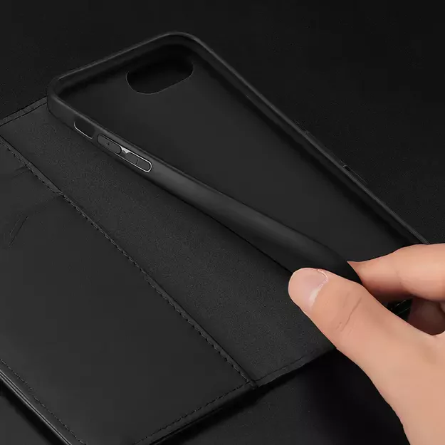 Dux Ducis Hivo iPhone 16e Case with Flip and RFID Protection - Black 30