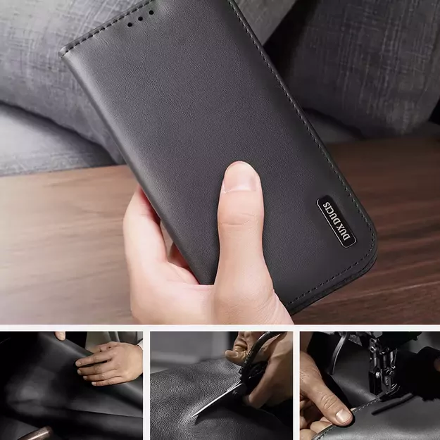 Dux Ducis Hivo iPhone 16e Case with Flip and RFID Protection - Black 25