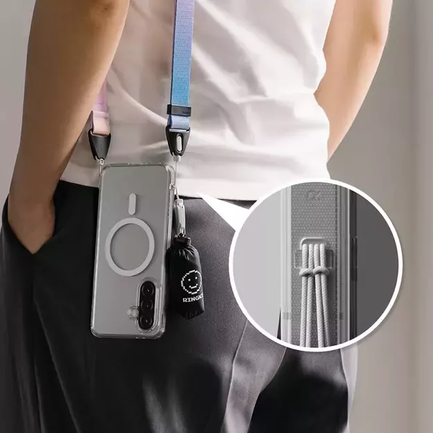 Ringke Fusion Magnetic MagSafe Case for Samsung Galaxy A36 / A56 5G - Transparent 3