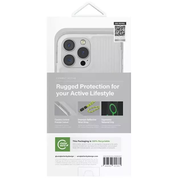 Uniq Combat Active Magclick Charging Case for iPhone 16 Pro Max - White 5