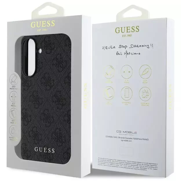 Guess 4G Charms Collection case for Samsung Galaxy A56 - black 6