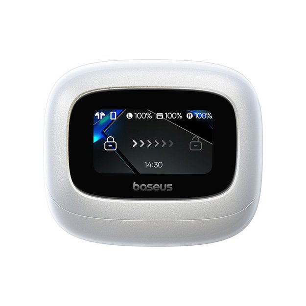 Baseus Bowie M2s Ultra TWS Wireless In-Ear Headphones with Interactive Screen - White 2