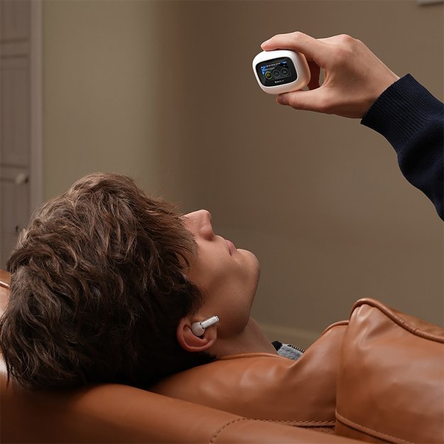 Baseus Bowie M2s Ultra TWS Wireless In-Ear Headphones with Interactive Screen - White 10