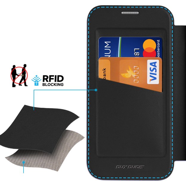 Dux Ducis Skin X Pro iPhone 16 Case with MagSafe and Flip Cover - Black 12