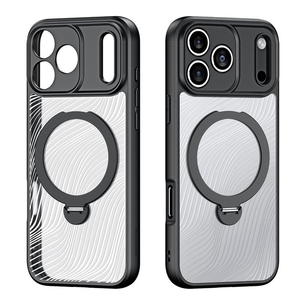 Dux Ducis Aimo Mag Case with Magnetic Ring and Stand for iPhone 17 Pro Max - Black 1