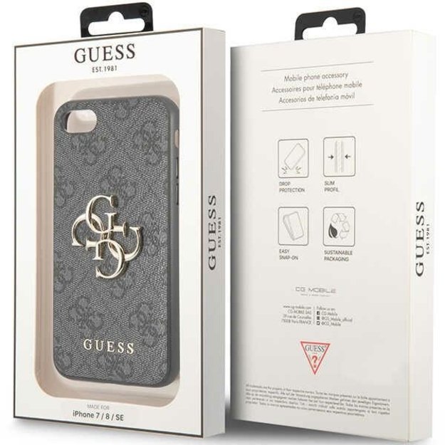 Guess GUHCI84GMGGR iPhone 7/8/SE 2020/ 2022 grey/grey hardcase 4G Big Metal Logo 14