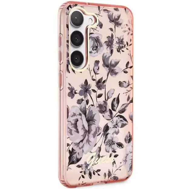 Guess GUHCS23MHCFWSP S23+ S916 pink/pink hardcase Flower Collection 3
