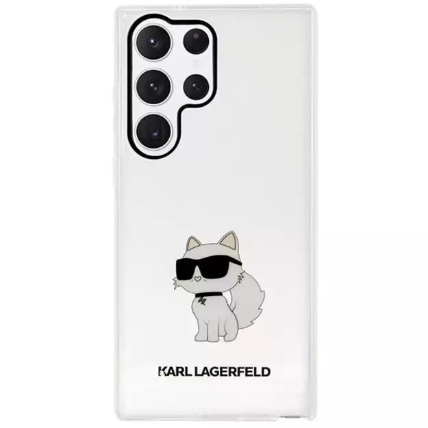 Karl Lagerfeld KLHCS23LHNCHTCT S23 Ultra S918 transparent hardcase Ikonik Choupette 2