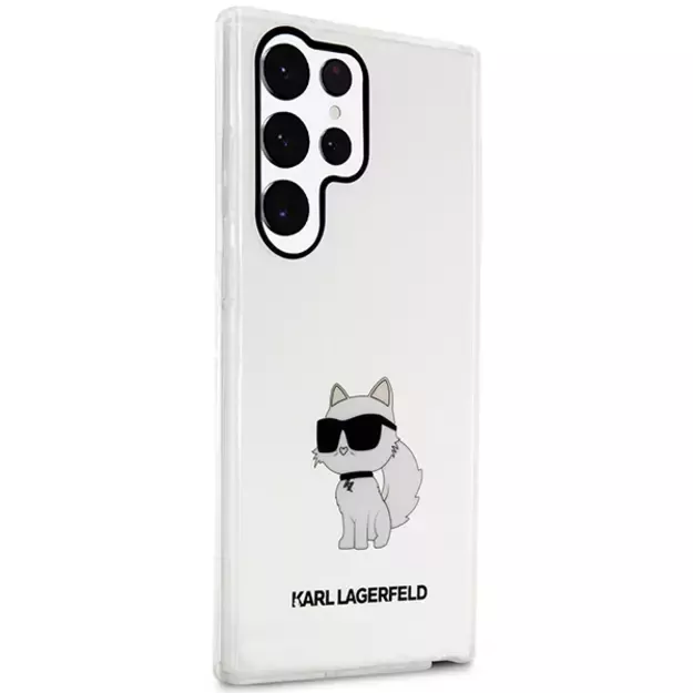 Karl Lagerfeld KLHCS23LHNCHTCT S23 Ultra S918 transparent hardcase Ikonik Choupette 3