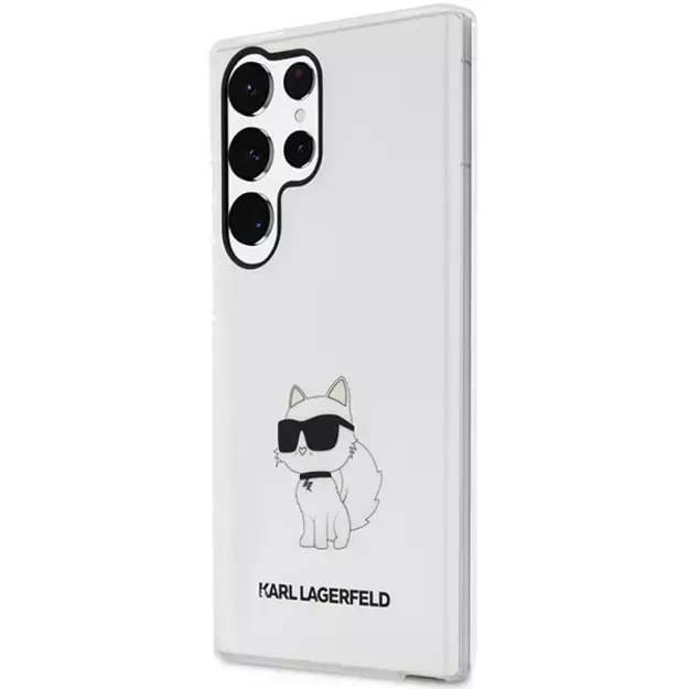 Karl Lagerfeld KLHCS23LHNCHTCT S23 Ultra S918 transparent hardcase Ikonik Choupette 1
