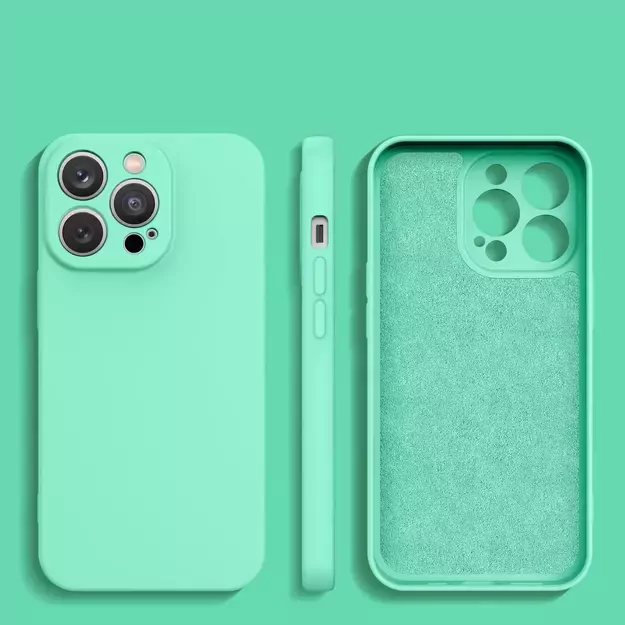 Silicone case for Samsung Galaxy A14 5G / Galaxy A14 silicone cover mint green 1