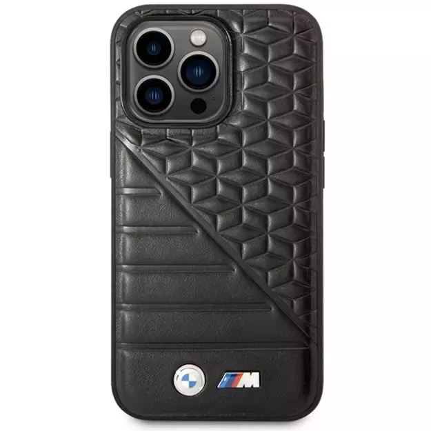 BMW Bi Pattern Case for iPhone 14 Pro 6.1&quot  - Black 2