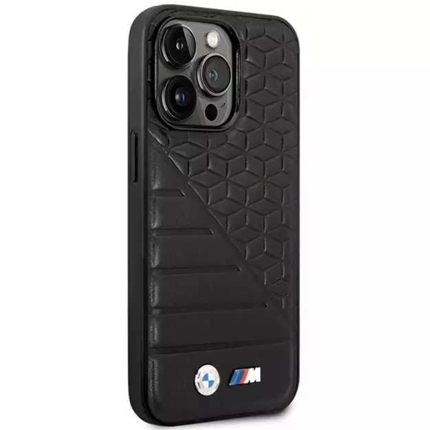 BMW Bi Pattern Case for iPhone 14 Pro 6.1&quot  - Black 3
