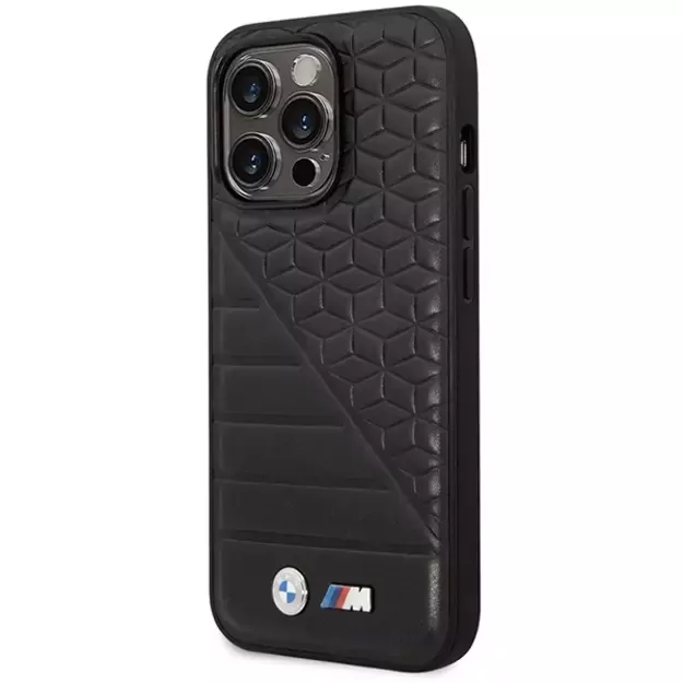 BMW Bi Pattern Case for iPhone 14 Pro 6.1&quot  - Black 1
