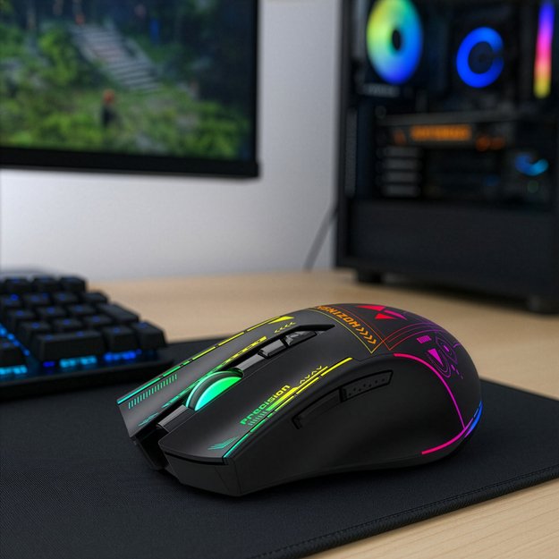 Wozinsky WMGB-3200 Wireless Optical Gaming Mouse 3200 DPI - Black 5