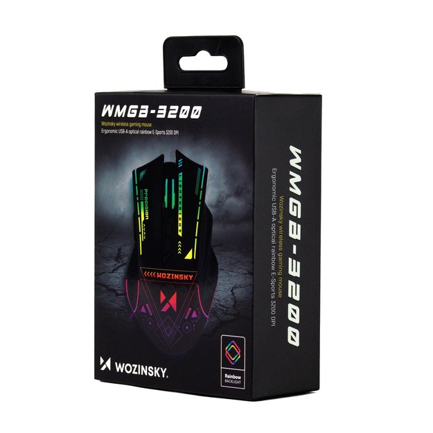 Wozinsky WMGB-3200 Wireless Optical Gaming Mouse 3200 DPI - Black 9
