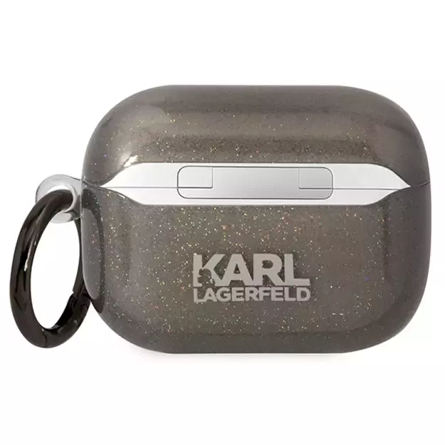 Karl Lagerfeld KLAPHNKCTGK Airpods Pro cover black/black Gliter Karl&amp Choupette 1