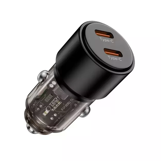 CC03 2-port PD100W car charger - black 1
