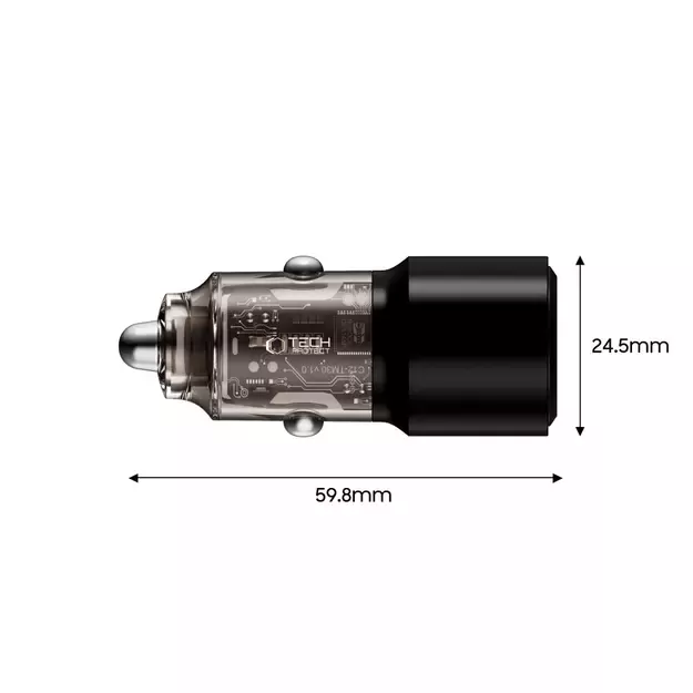 CC03 2-port PD100W car charger - black 2